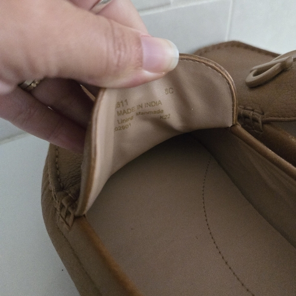 Cole Haan Tully Driver Women's Leather Flat Loafers Brown Tan Horsebit Size 8 - Picture 6 of 9